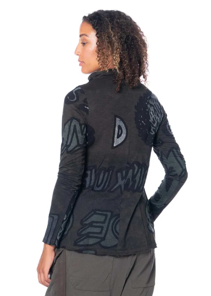RUNDHOLZ  BLACK  LABEL, bedrucktes Langarmshirt 2243640508 